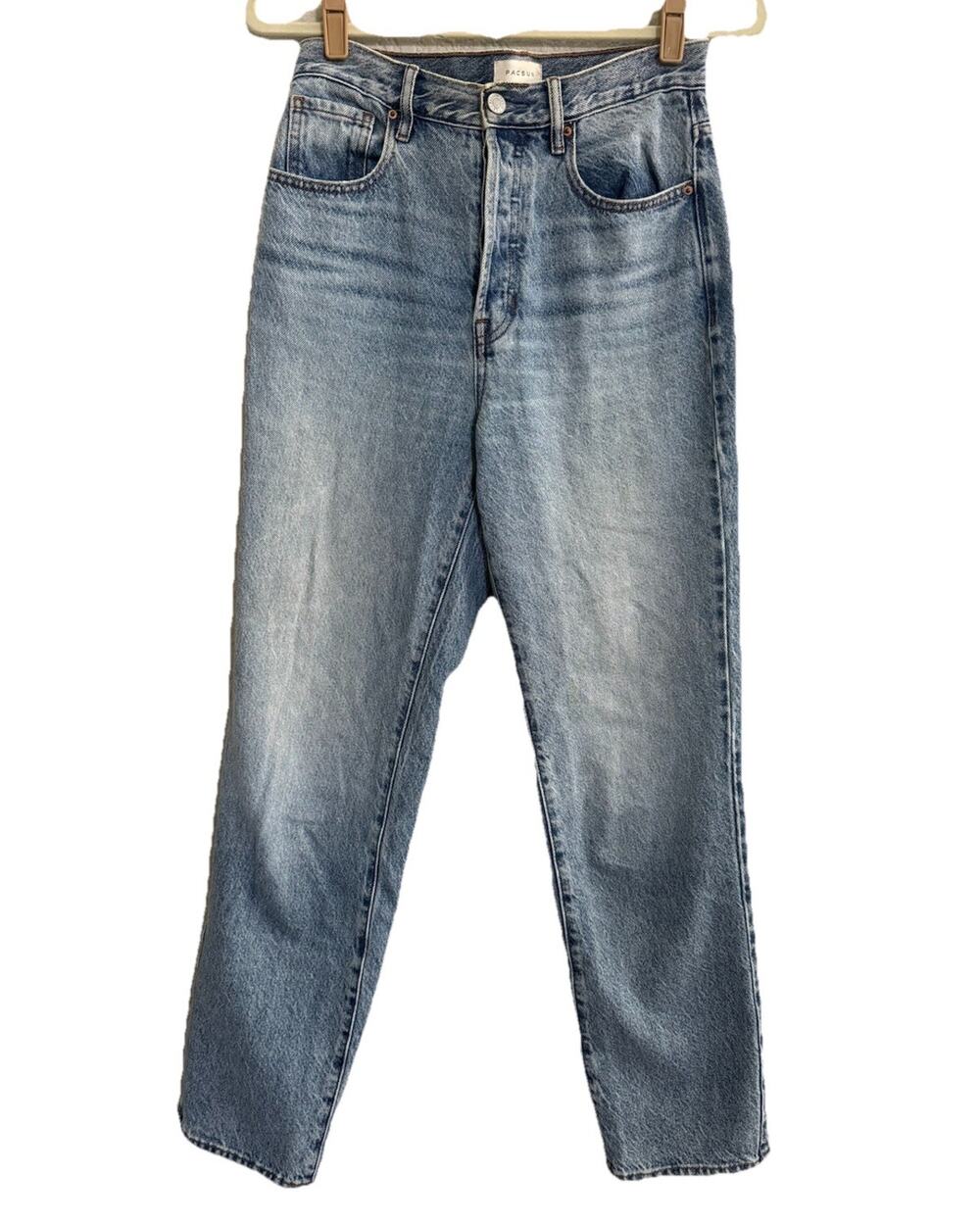 PacSun Dad Jean High Waisted Button Fly Denim Jeans Size 26 #6933